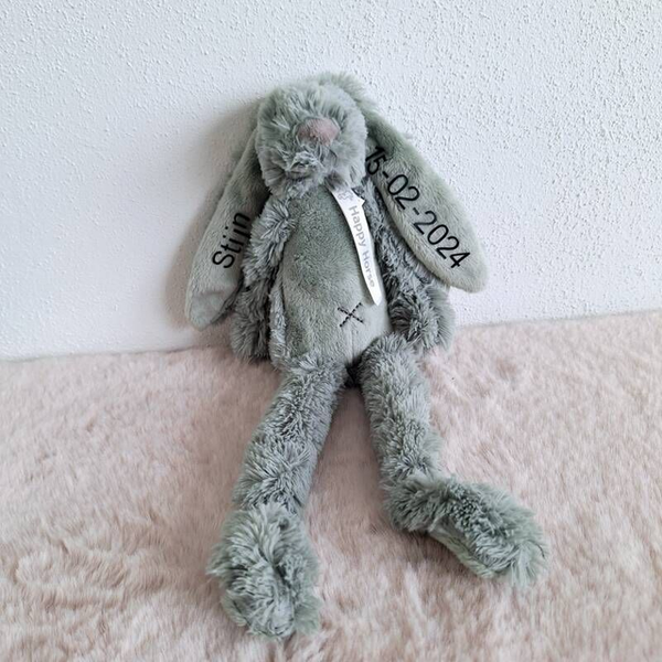 Geboorteknuffel Happy horse - Groen