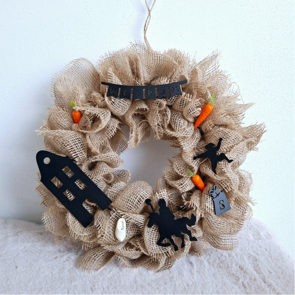 Jute sinterklaas krans