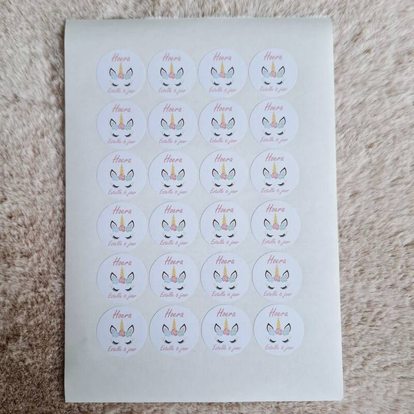 Traktatie stickers