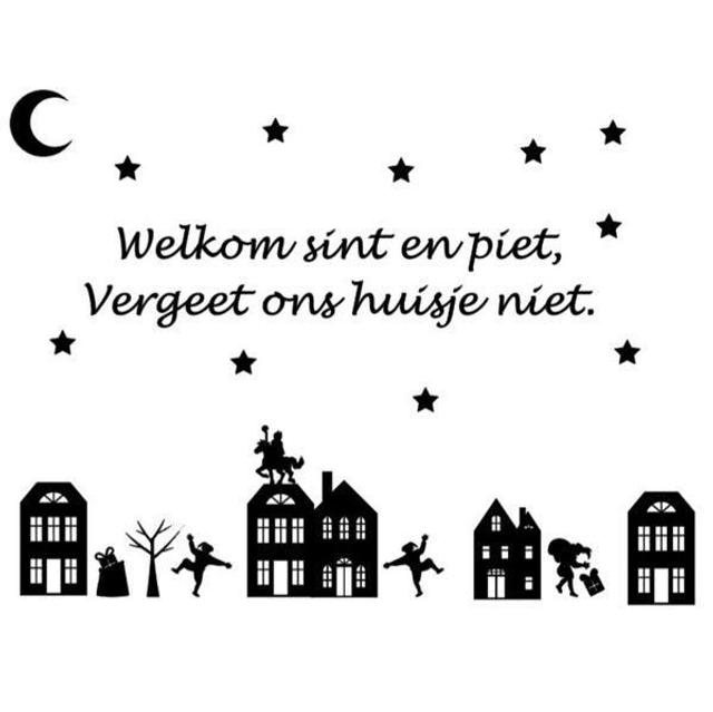 Raamsticker Sinterklaas