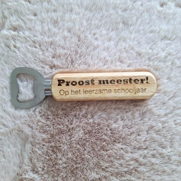 Fles opener - proost meester