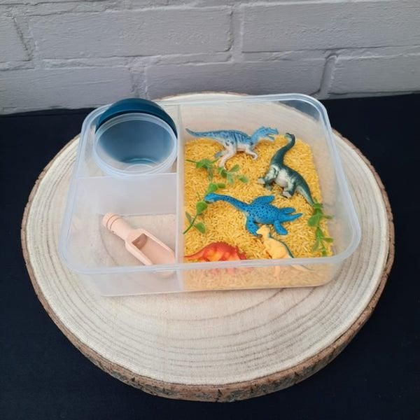 Gekleurde speelrijst - Dino set 1