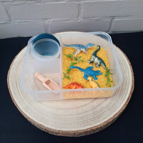 Gekleurde speelrijst - Dino set 1