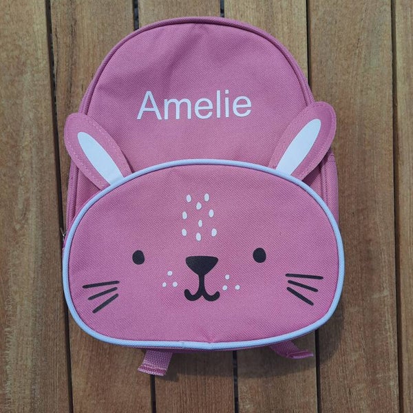 Dieren rugzak met naam - Konijn