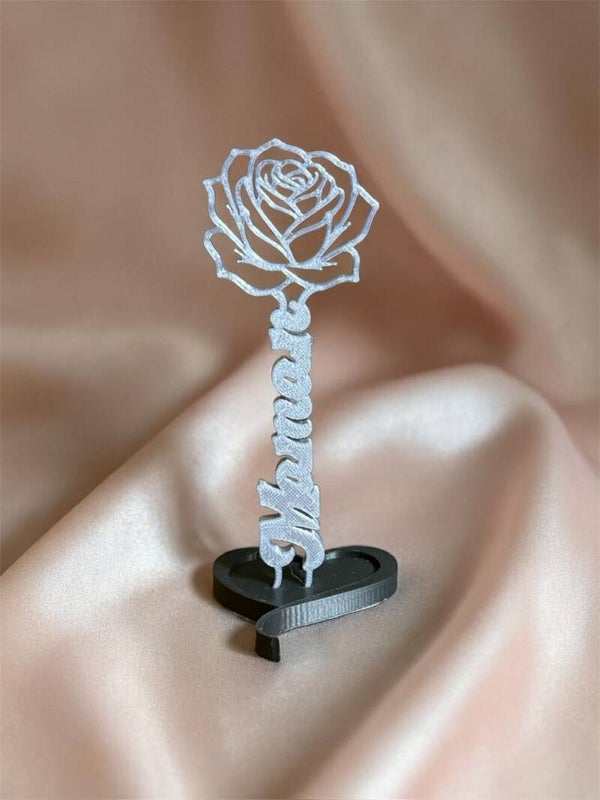 Rose “Maman” sur socle cœur