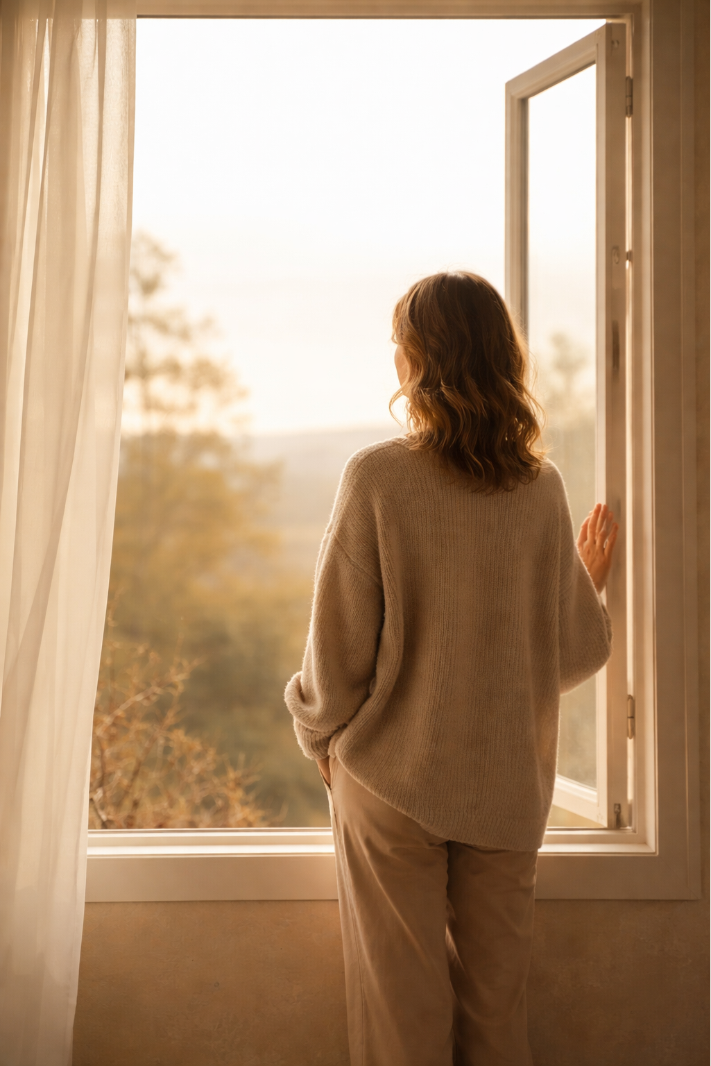 Personne en réflexion cherchant clarté et apaisement, symbolisant un besoin d’accompagnement spirituel et énergétique