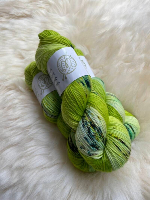 lime groen gespikkeld