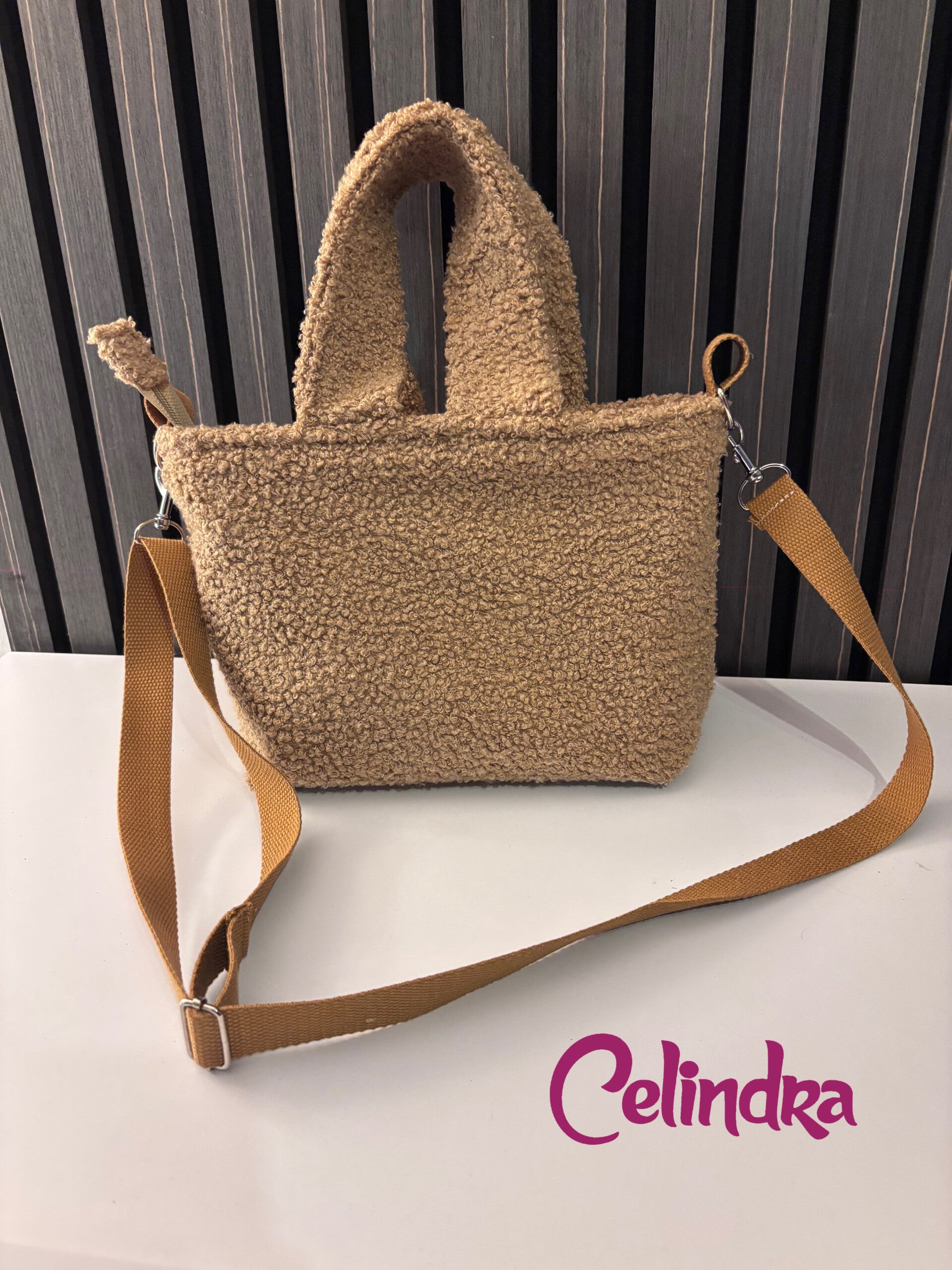 Handtasche beige Boucle individuell