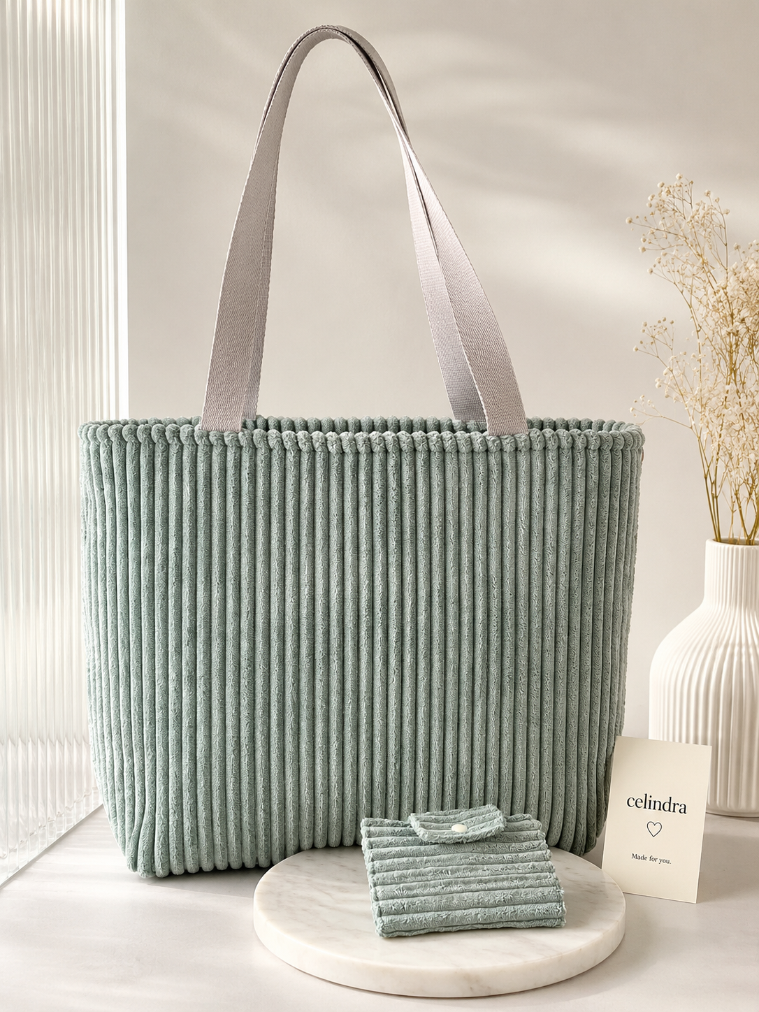 Shopper Cord Mint