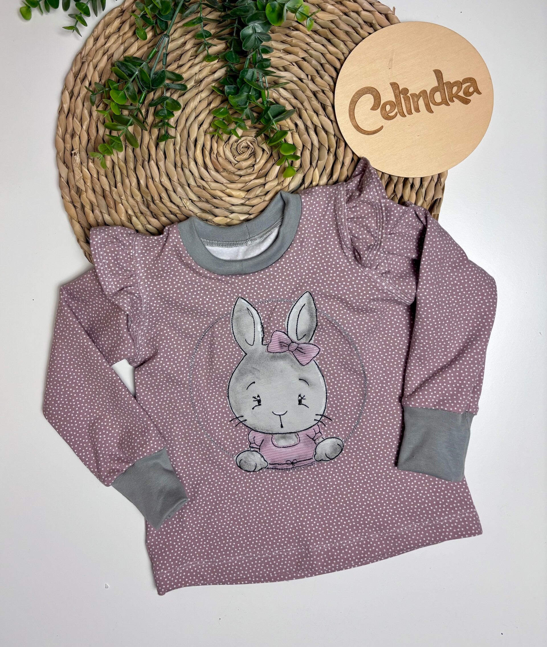 Rüschenshirt Hase 92