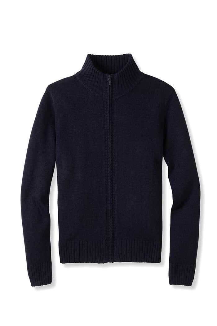 Mock Neck Zip Front Sweater