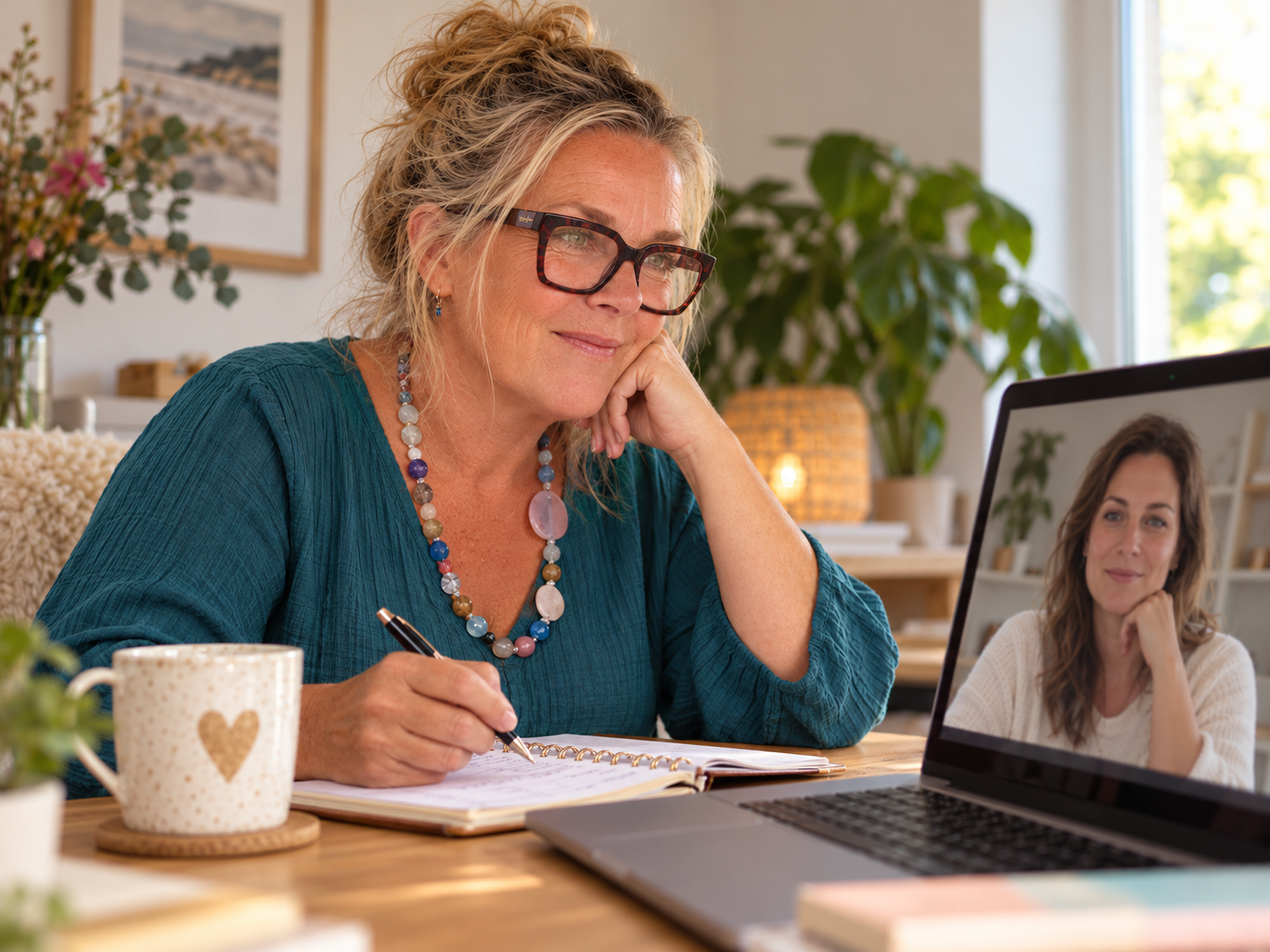 Vrouwen in gesprek tijdens een workshop van Linzicht/Linda