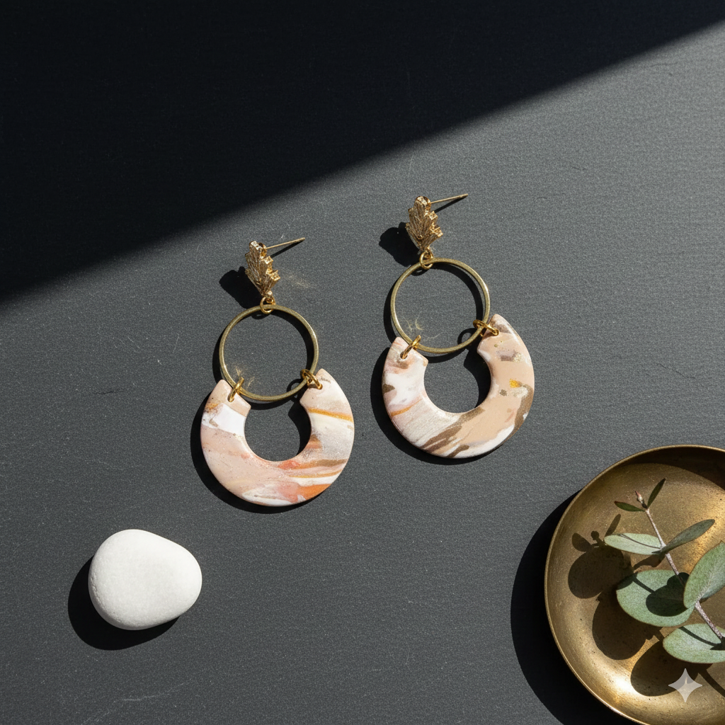 Statement oorbellen Honey Hoops