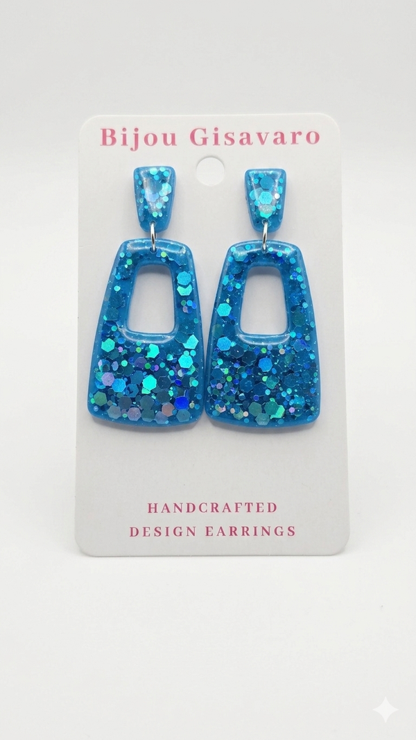 blauw glitter