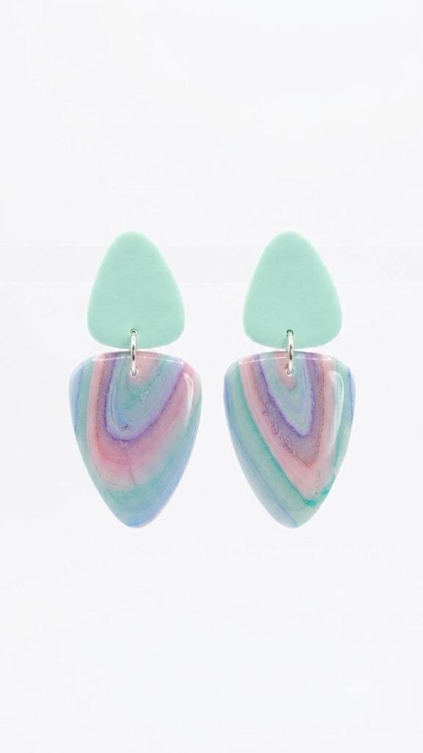 Statement oorbellen pastel