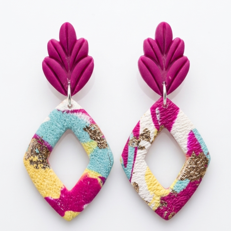 Statement oorbellen Multi - Maxine