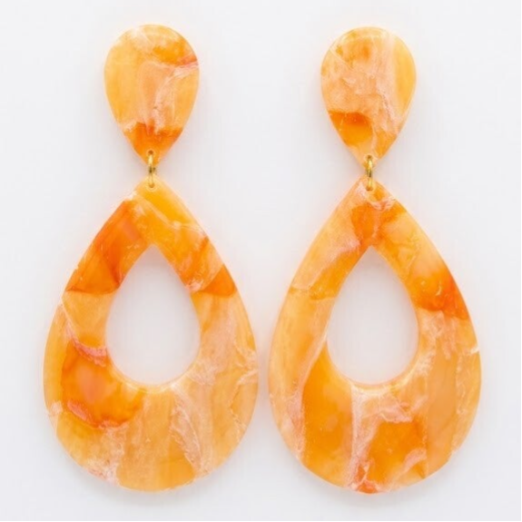 Statement Oorbellen oranje - Livia
