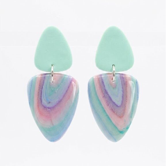 Statement oorbellen pastel