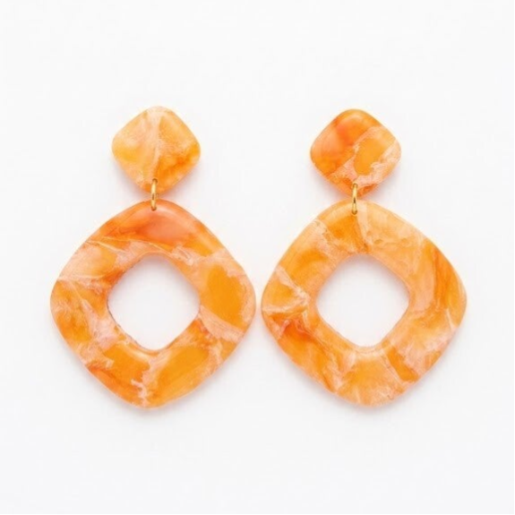 Statement Oorbellen oranje - Elena