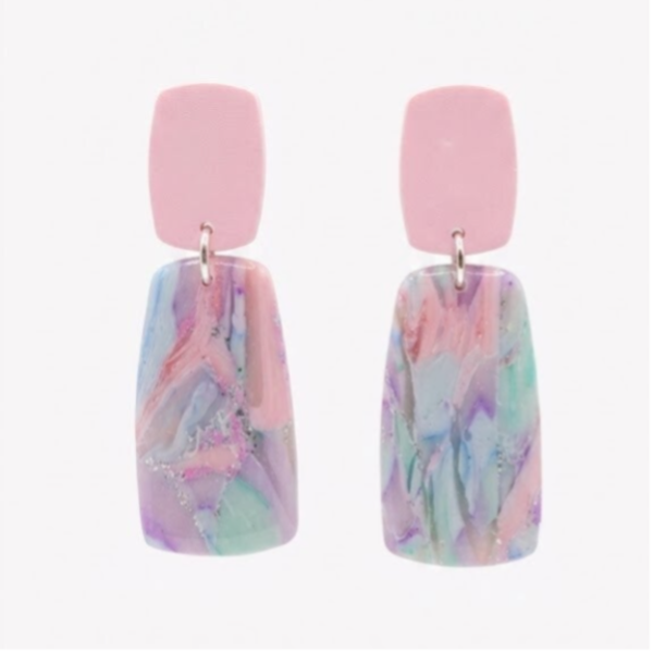 Statement oorbellen pastel - Lilly