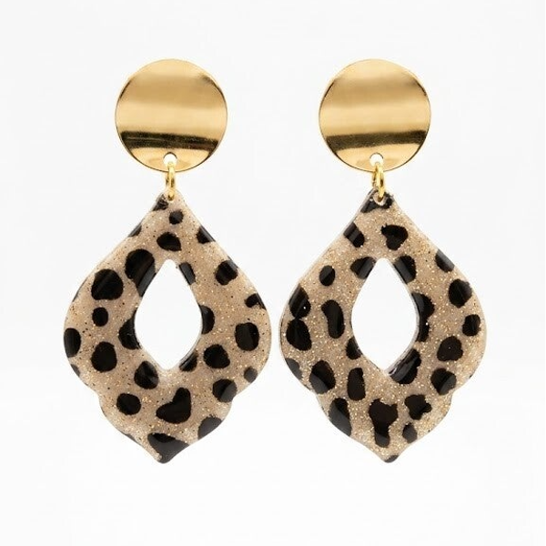 Handgemaakte Leopard Luxe Drops