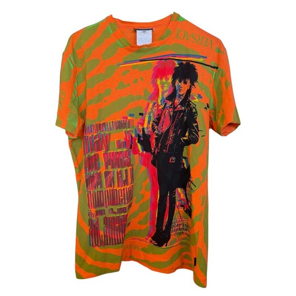 Vintage 90s Versace Punk Rock All-Over Print T-Shirt