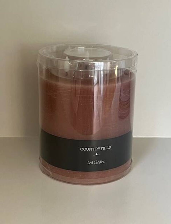 Countryfield led candle roze, diverse maten