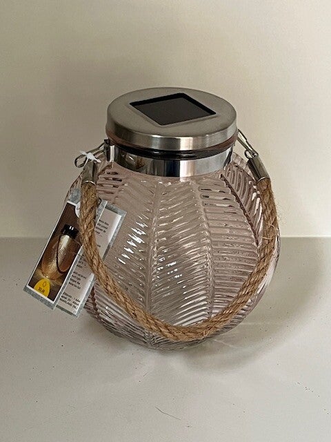 Solar lantaarn Anna"s Collection glas
