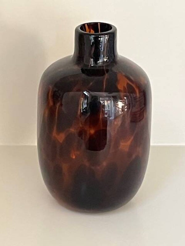 Glazen vaas Leopard van gevlamd glas