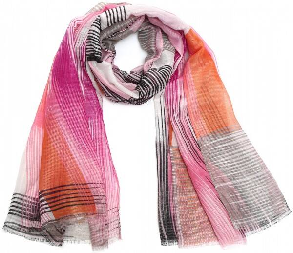 Sjaal met Strepen - Glitter - 180x90 cm - Multicolor