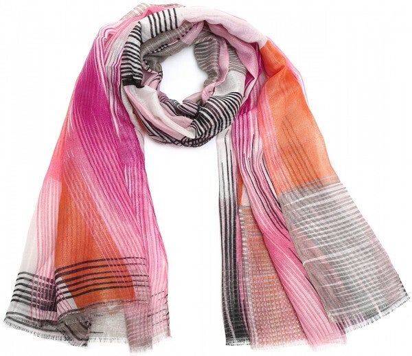 Sjaal met Strepen - Glitter - 180x90 cm - Multicolor