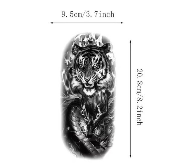 Temporary Tattoo apprx. 8in x 5in