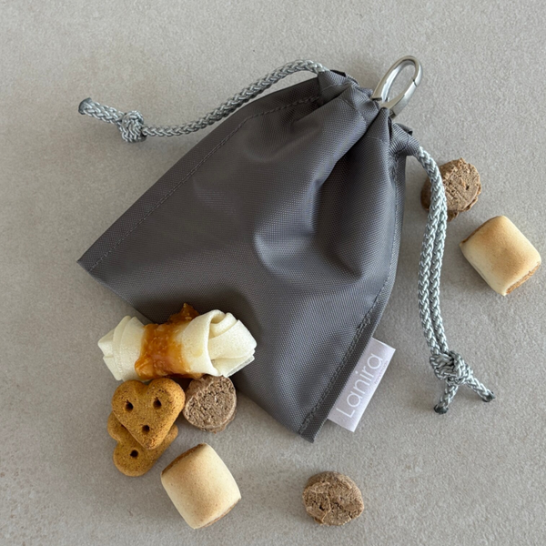 Leckerli-Beutel mit Karabiner (14 x 12 cm)