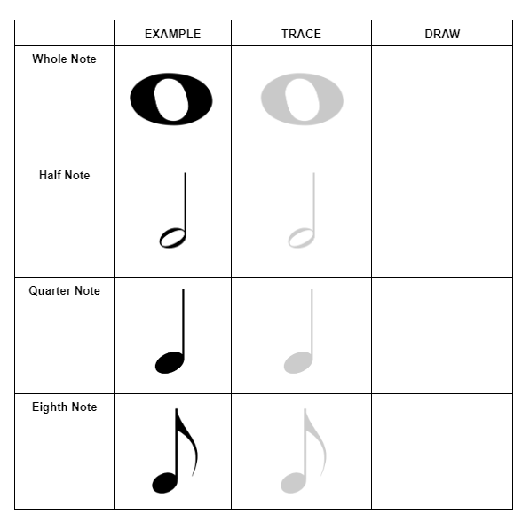 Note Lengths Vector Note Length / Lessons | Preschool Music Program