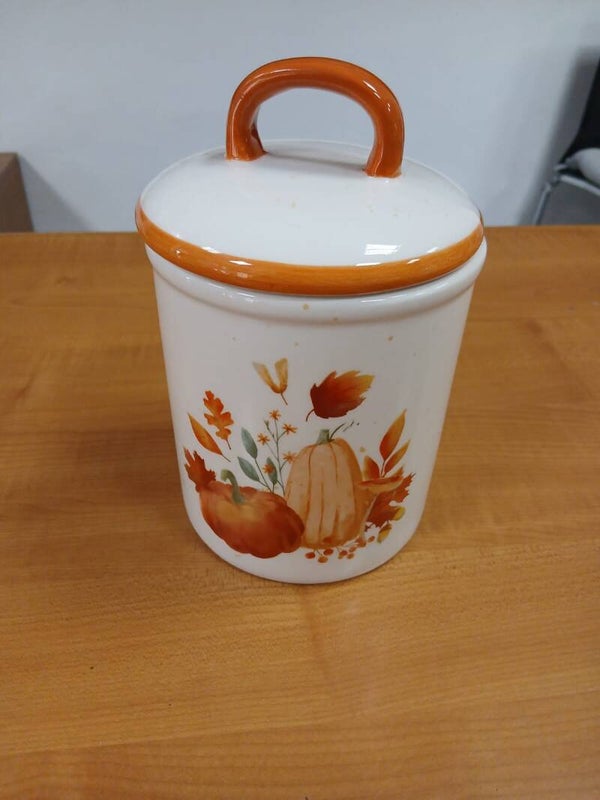 Barattolo porta biscotti con zucca