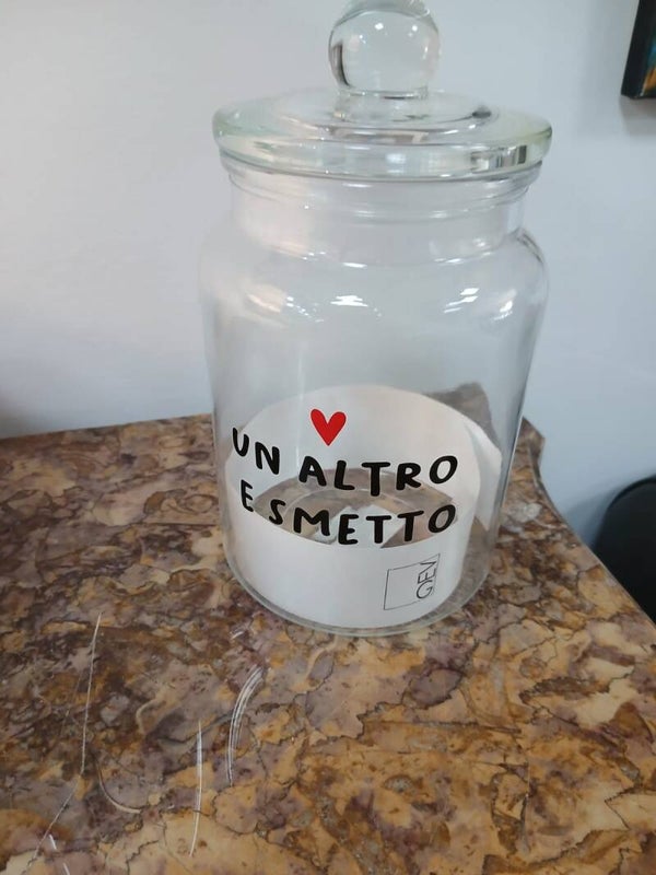Barattolo porta biscotti in vetro articolo nuovo