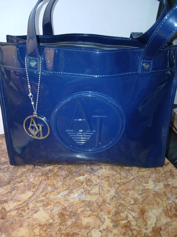 Borsa Giorgio Armani blu articolo usato ma tenuto bene