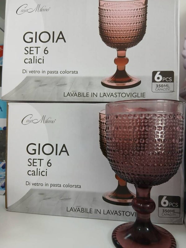 Servizio di bicchieri di calici da vino