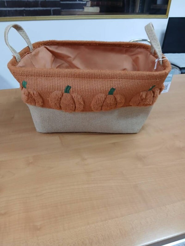 Cesta con manici linea autunnale