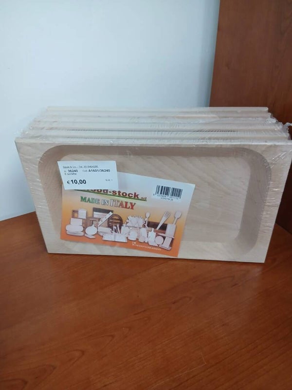 Sei ciotole in legno articolo nuovo