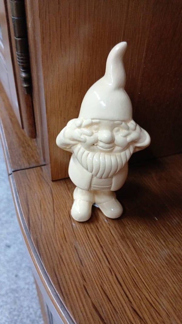 Decorazione gnomo piccolo in resina