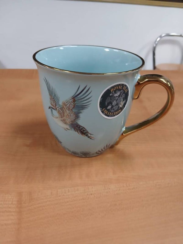 Mug grande celeste con uccellini articolo nuovo