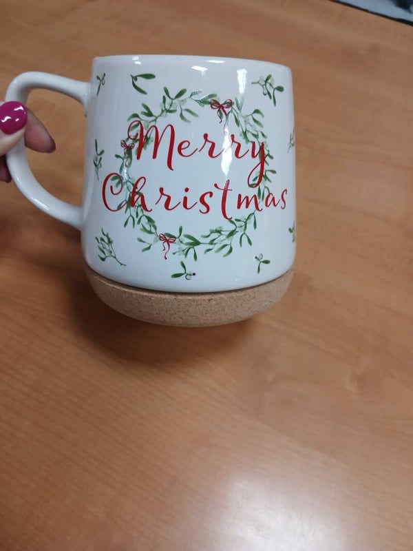 Mug Natalizia con sotto tazza in sughero