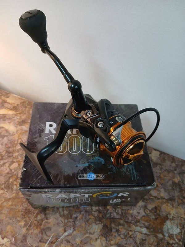 Mulinello da pesca Raptor con scatola
