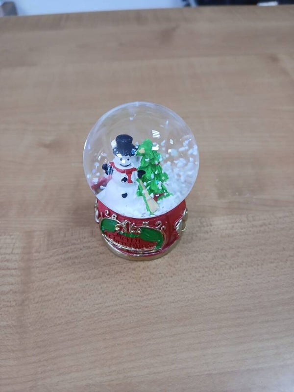 Palline di neve omino di neve