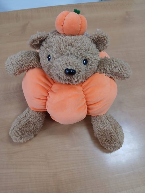 Peluche orsetto con zucca articolo nuovo