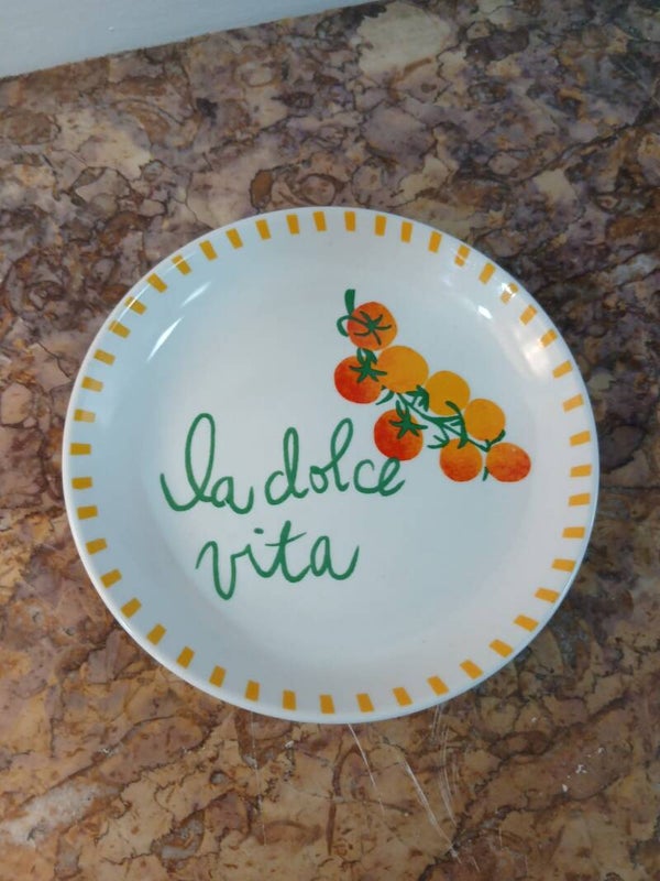 Piattini in 4 fantasie diverse articolo nuovo linea pomodoro