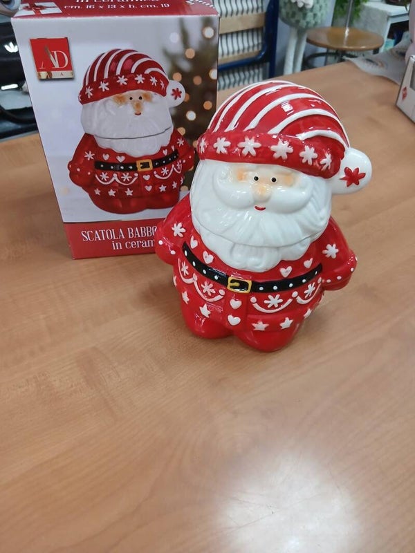 Porta biscotti babbo natale