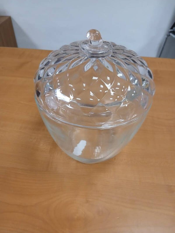 Porta cioccolatini in vetro a forma di ghianda
