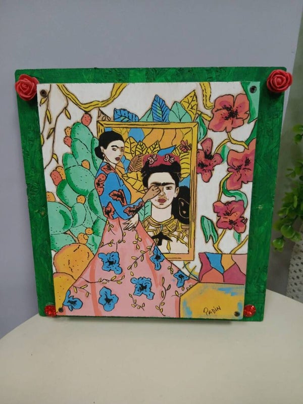 Quadro dipinto a mano sul legno